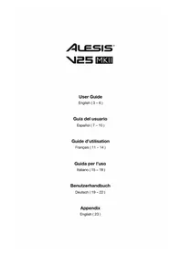 Notice ALESIS V25 MKII Equipement DJ