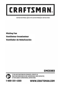 Notice Craftsman CMCE003C1 Aire acondicionado