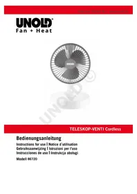 Notice UNOLD CORDLESS 86720 Teleskop