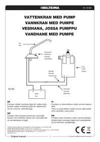 Notice Biltema 25982 Pompe à eau
