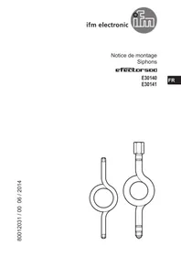 Notice IFM E30140 Siphon