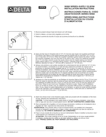 Notice DELTA ELBOW 50560 Douchette