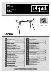 Notice SCHEPPACH UMF2000 Support universel pour machine-outil