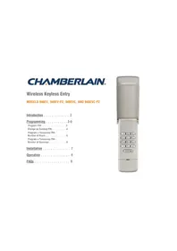 Notice CHAMBERLAIN 940EVCP2 Remote control