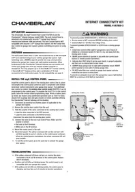 Notice CHAMBERLAIN 041A79283 Kit de connectivité internet