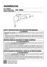 Notice HiKOKI CN16SA Poinçonneuse électrique