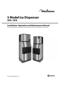Notice Manitowoc SFA291 Machine à glace