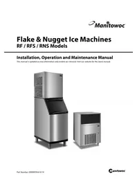 Notice Manitowoc RF0266A Machine à glace