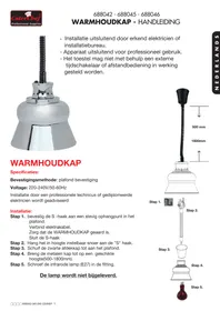 Notice CaterChef 688042 Lampe chauffante