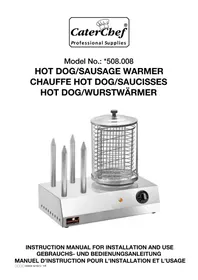 Notice CaterChef 508008 Appareil à hotdog