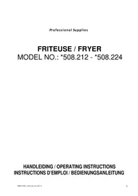 Notice CaterChef 508212 Friteuse