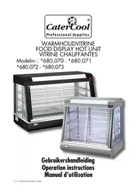 Notice CaterChef 680070 Chauffe-Plats