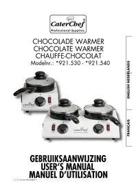 Notice CaterChef 921540 Fontaine à chocolat