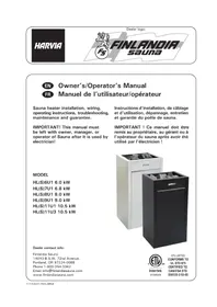 Notice HARVIA VIRTA HL6 HL6U1 Heating