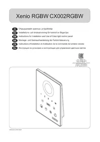 Notice HARVIA XENIO CX002RGBW Éclairage