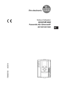 Notice IFM AC1422 Passerelle réseau industriel