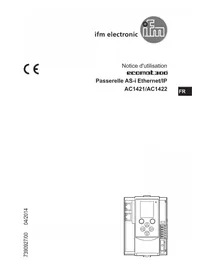 Notice IFM AC1421 Passerelle industrielle