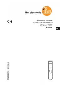 Notice IFM AC041S Électronique industrielle