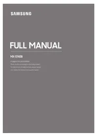 Notice SAMSUNG MXST40B Enceinte