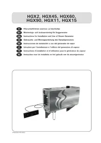 Notice HARVIA HGX45 Générateur