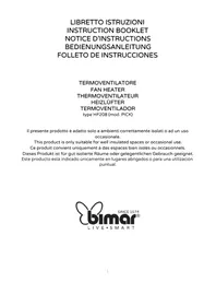 Notice Bimar HF208 Heizung