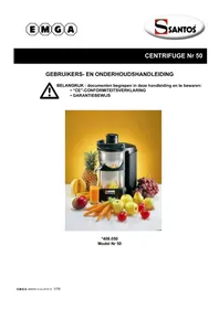 Notice Santos N° 50 Extracteur de jus