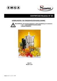 Notice Santos N° 28 Extracteur de jus