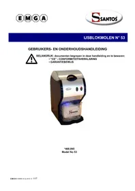 Notice Santos N° 53 Broyeur à glace