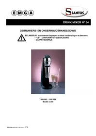Notice Santos N° 54 Mixeur électrique