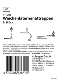 Notice Auhagen 41618 Maquettisme