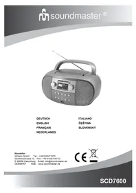 Notice Soundmaster SCD7600 Radio