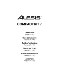 Notice ALESIS COMPACTKIT 7 Instrument de musique électronique
