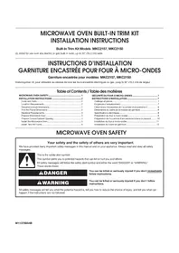 Notice JENN-AIR MKC2157AV Microwaves