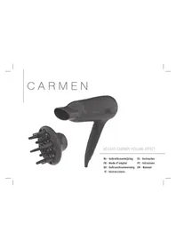 Notice Carmen VOLUME EFFECT HD1695 Sèche cheveux