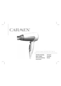 Notice Carmen COMFORT HD1450 Sèche cheveux