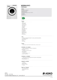 ASKO W20844.W3 - Machine à laver