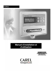 Notice Carel PLANTWATCH Régulateur de température