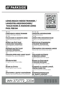 Notice PARKSIDE PHSL 900 B4 Taille-haies