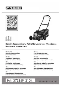 Notice PARKSIDE PBM 42 A1 Tondeuse à gazon