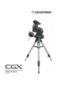 Notice CELESTRON CGX EQUATORIAL 1100 Télescope