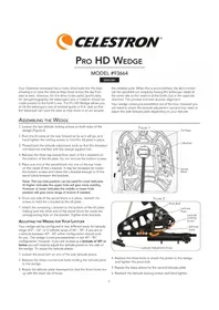 Notice CELESTRON WEDGE Trépied