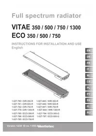 Notice HARVIA DIR350R Radiateur électrique
