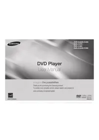 Notice SAMSUNG DVDC370 Lecteur dvd