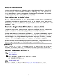 Notice Autel MAXISYS MS909EV Appareil de diagnostic automobile