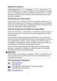 Notice Autel MAXIVIDEO MV500 Outil de diagnostic automobile