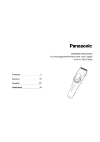 Notice PANASONIC ERFGP86 Elektrische grasmaaier