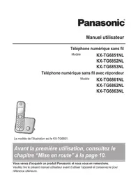 Notice PANASONIC KXTG6863 Téléphone sans fil