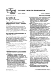 Notice Snow Joe SJ624ERM Souffleur à neige