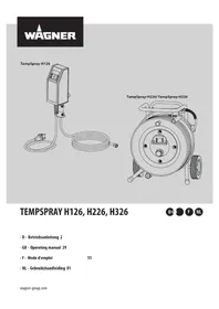 Notice WAGNER TEMPSPRAY H226 Paint spray