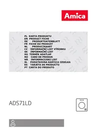 Notice AMICA ADS71LD Sèche-linge